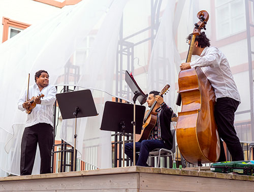 Trio Negro Museum Konzert open Air, Salzburg